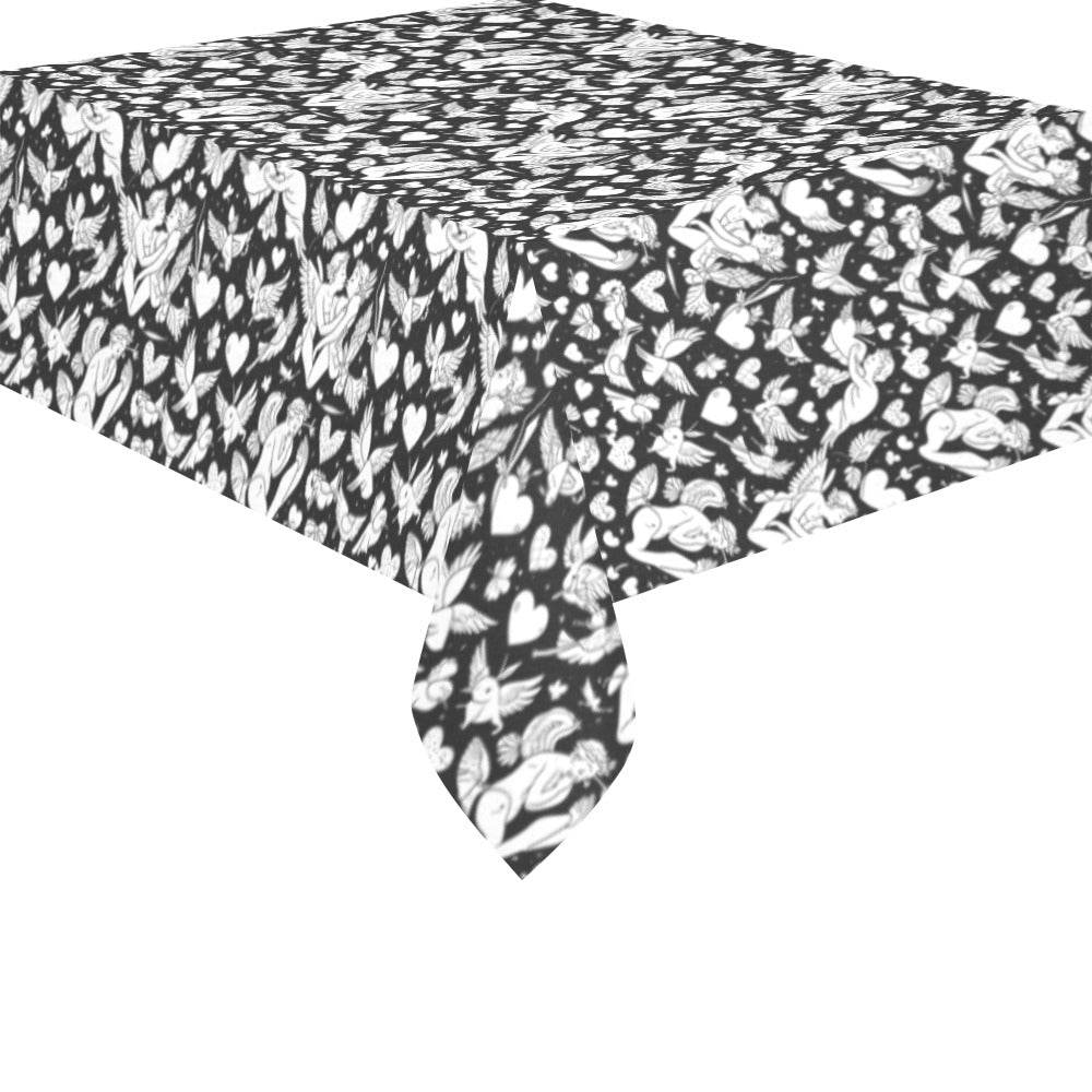 Abstract Love Polyester Tablecloth Polyester Tablecloth 70"x 52" DeRose Seasonal