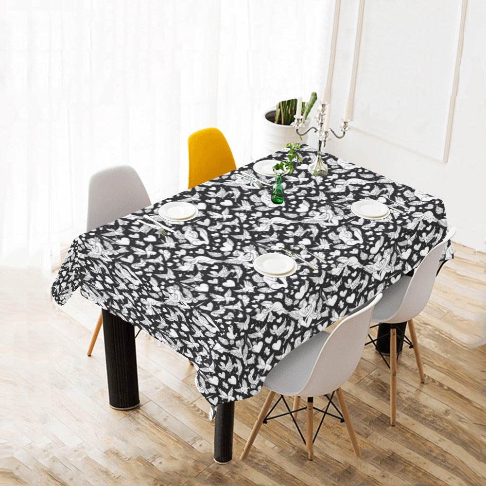 Abstract Love Polyester Tablecloth Polyester Tablecloth 70"x 52" DeRose Seasonal