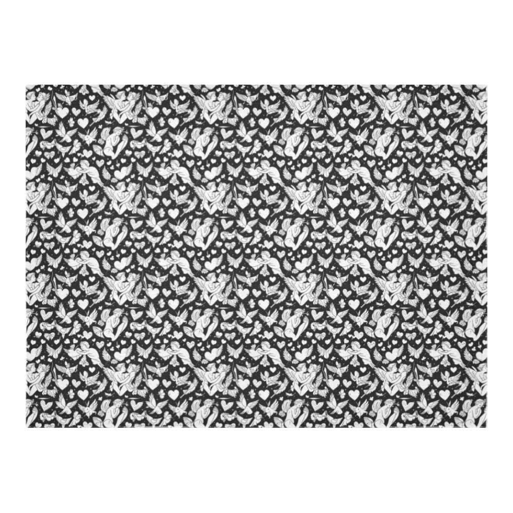 Abstract Love Polyester Tablecloth Polyester Tablecloth 70"x 52" DeRose Seasonal
