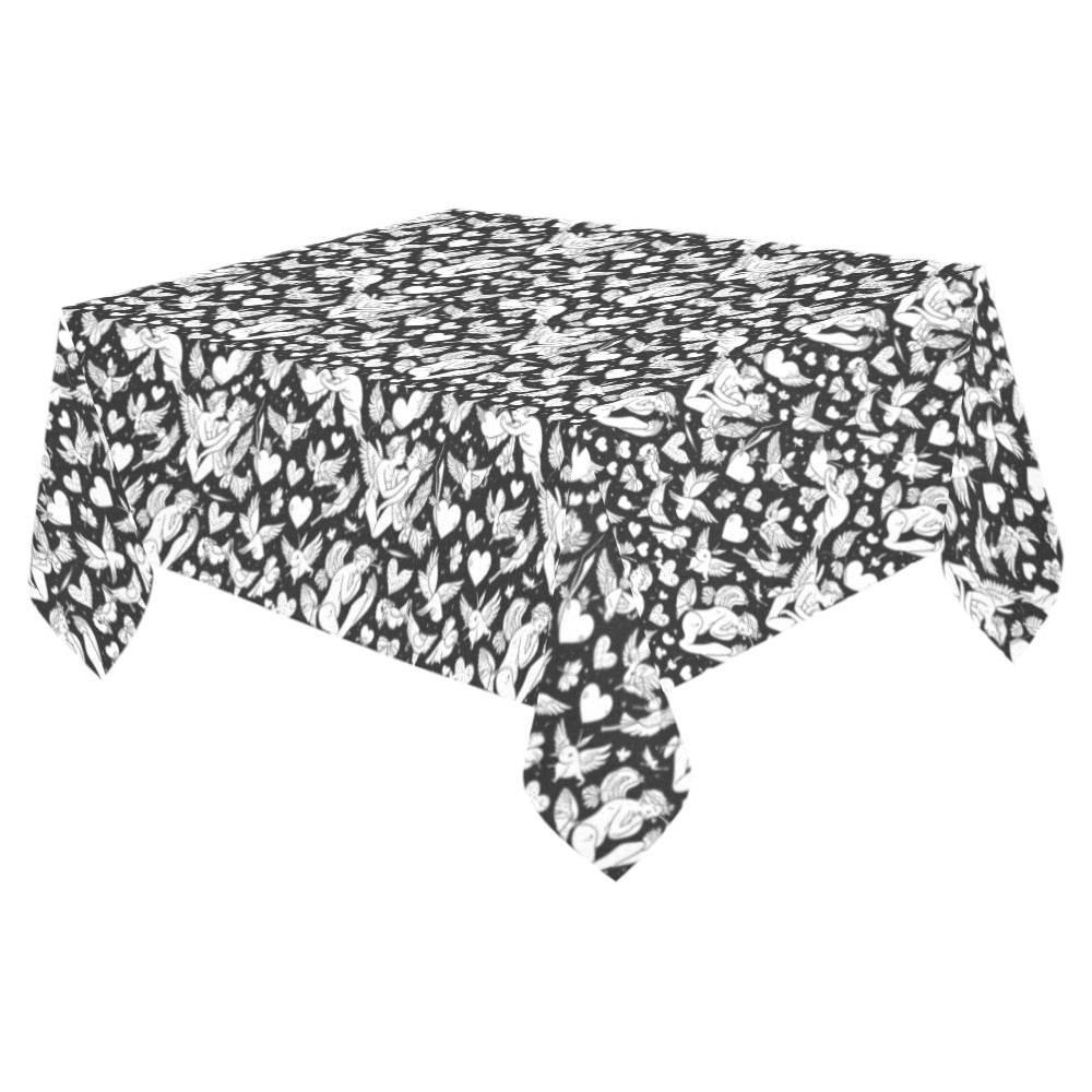 Abstract Love Polyester Tablecloth Polyester Tablecloth 70"x 52" DeRose Seasonal