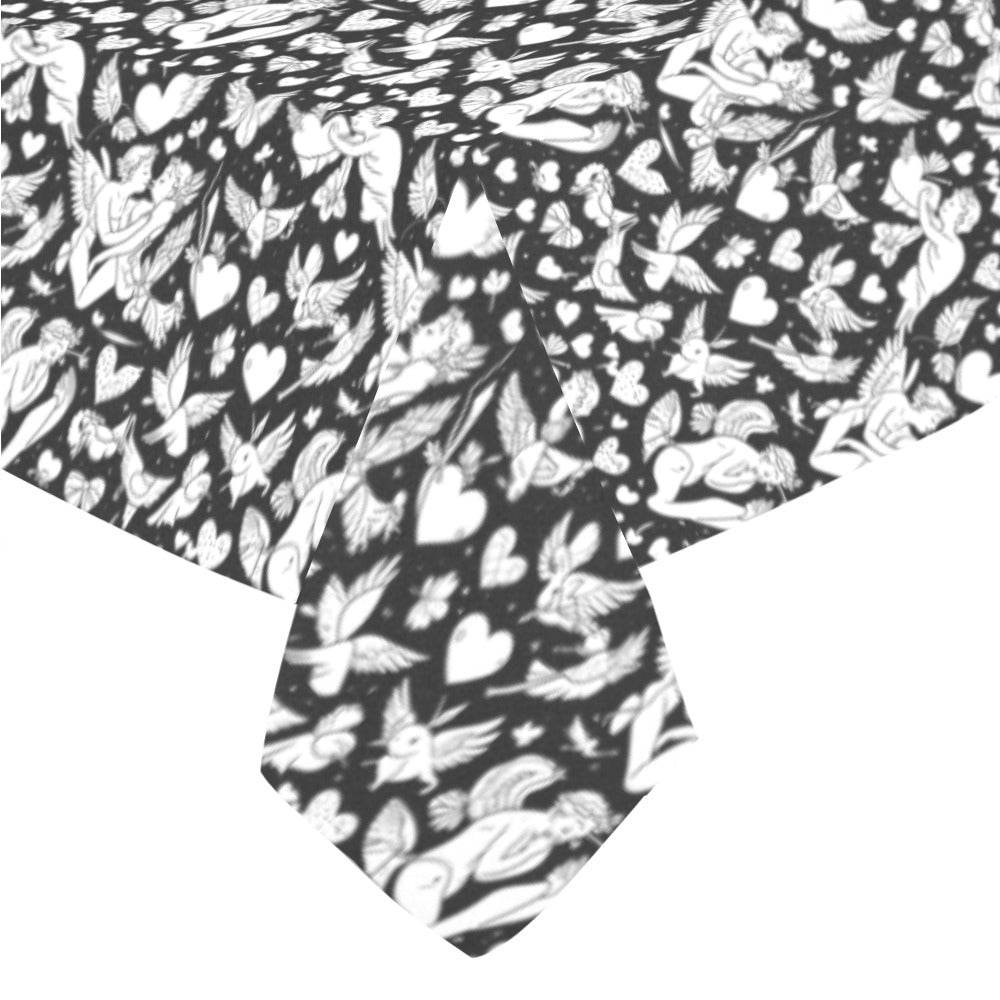 Abstract Love Polyester Tablecloth Polyester Tablecloth 70"x 52" DeRose Seasonal