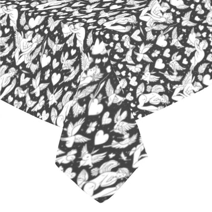 Abstract Love Polyester Tablecloth Polyester Tablecloth 70"x 52" DeRose Seasonal