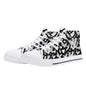 Abstract Love Women's High Top Canvas Shoes - DeRose Seasonal