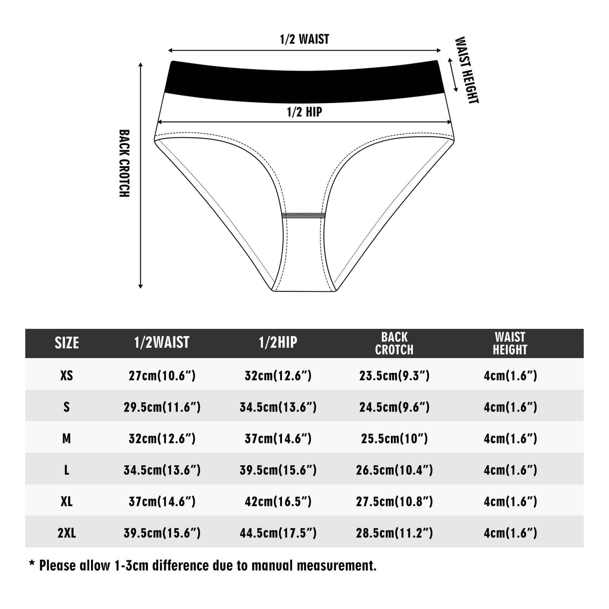 Abstract Love Women's Mid Waisted Briefs - DeRose Seasonal