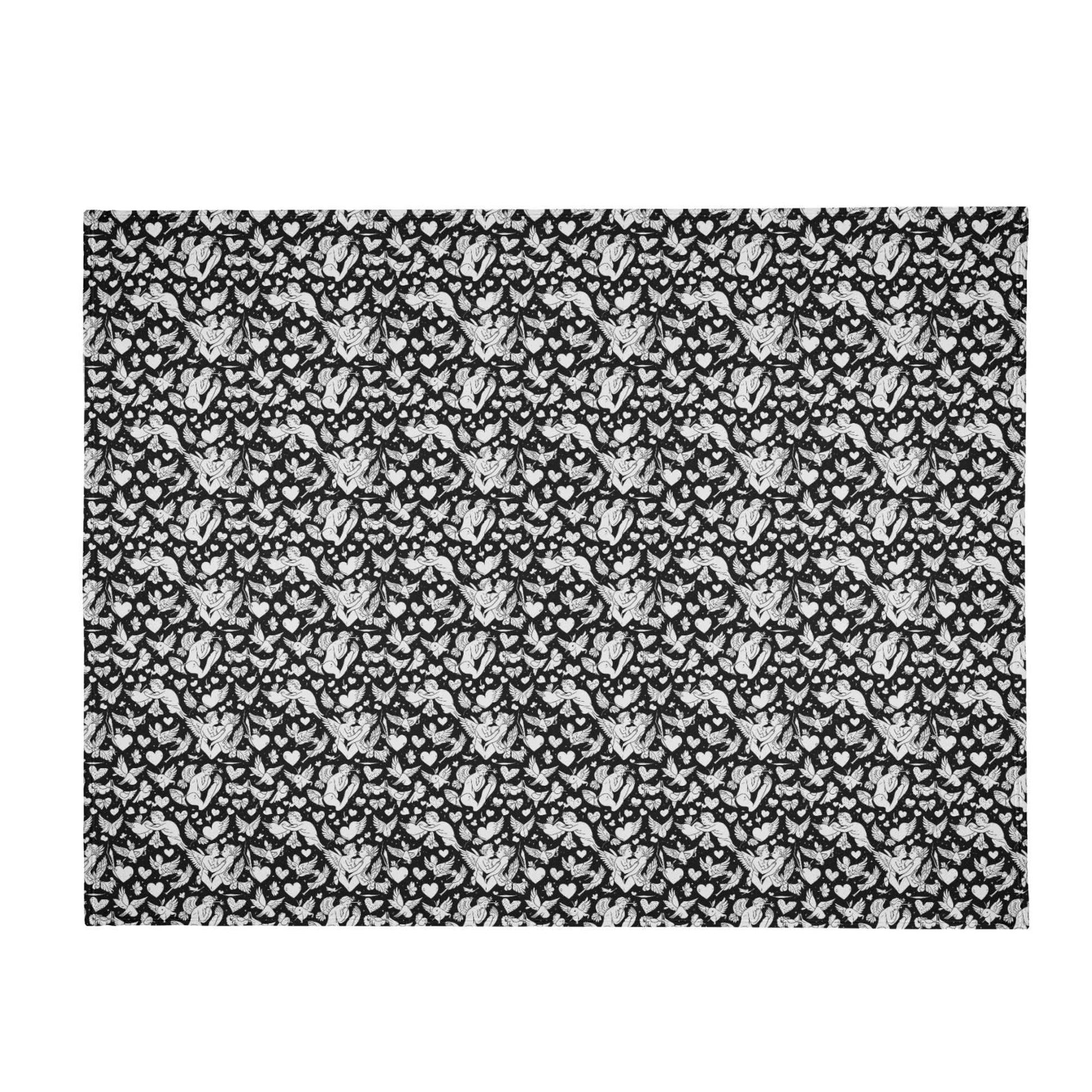 Abstract love Flannel Breathable Blanket 4 Sizes - DeRose Seasonal