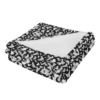 Abstract love Flannel Breathable Blanket 4 Sizes - DeRose Seasonal