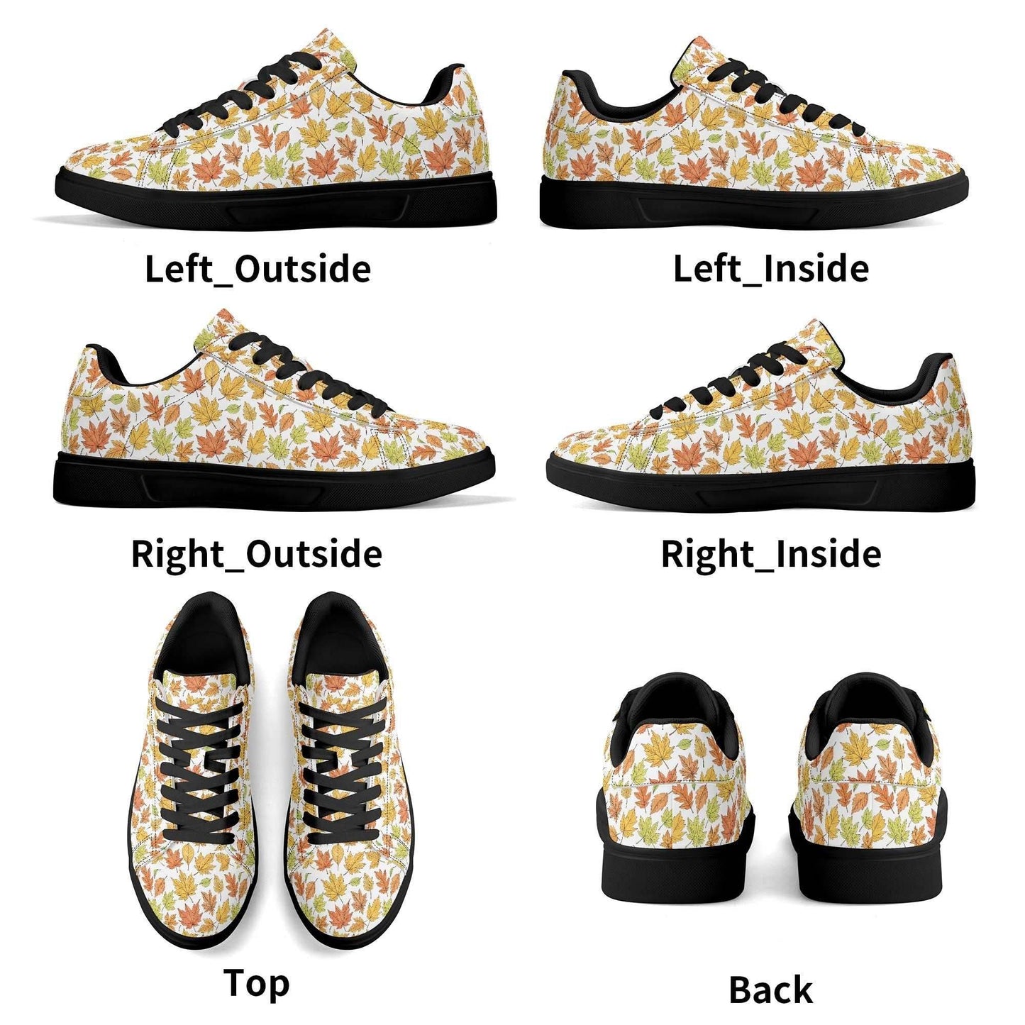 Autumn Adult Lightweight Brand Low Top Leather Shoes - DeRose Seasonal