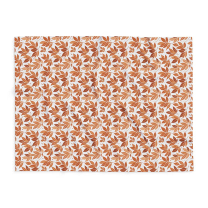 Autumn Leaves Fleece Blanket - 3 sizes - DeRose Seasonal