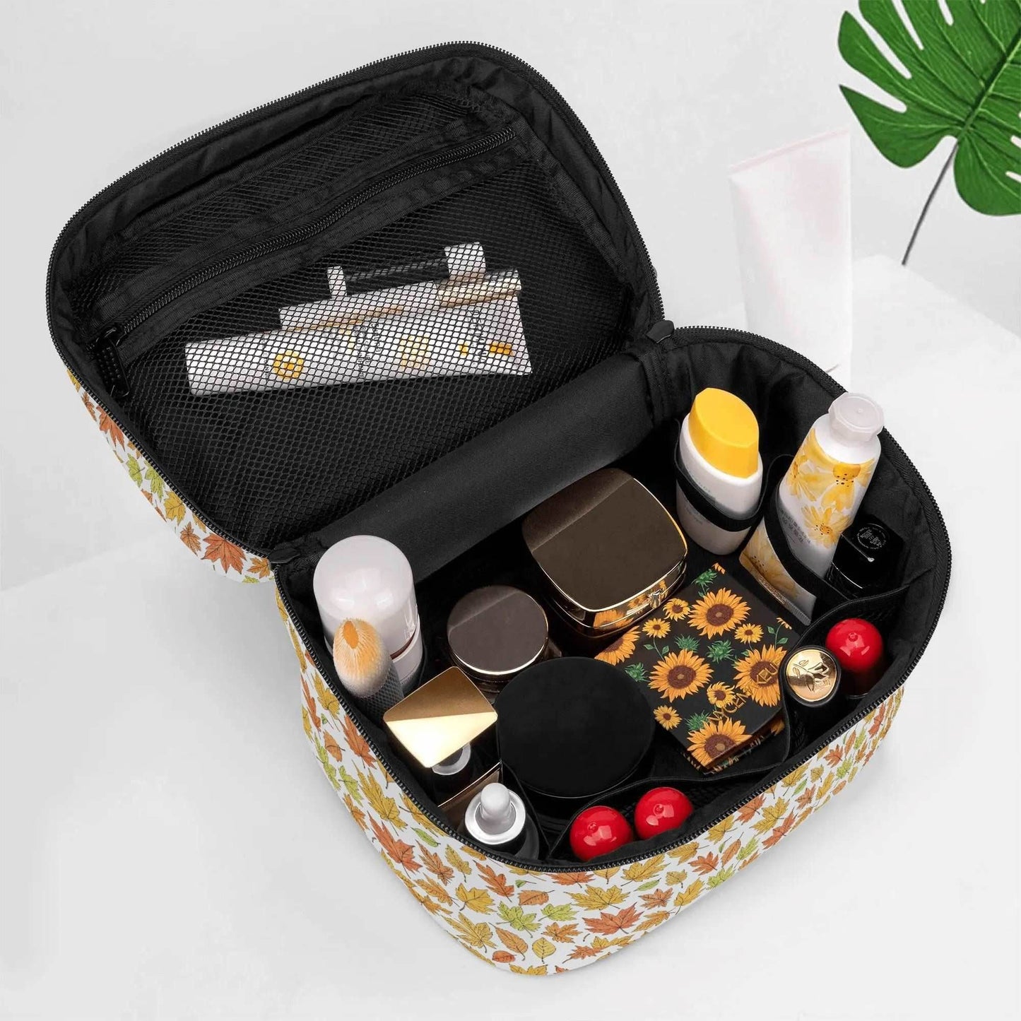 Autumn Leather Cosmetic Bag - DeRose Seasonal