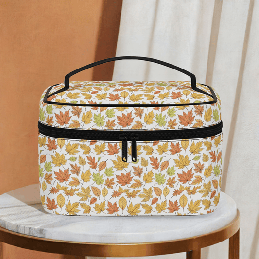 Autumn Leather Cosmetic Bag - DeRose Seasonal