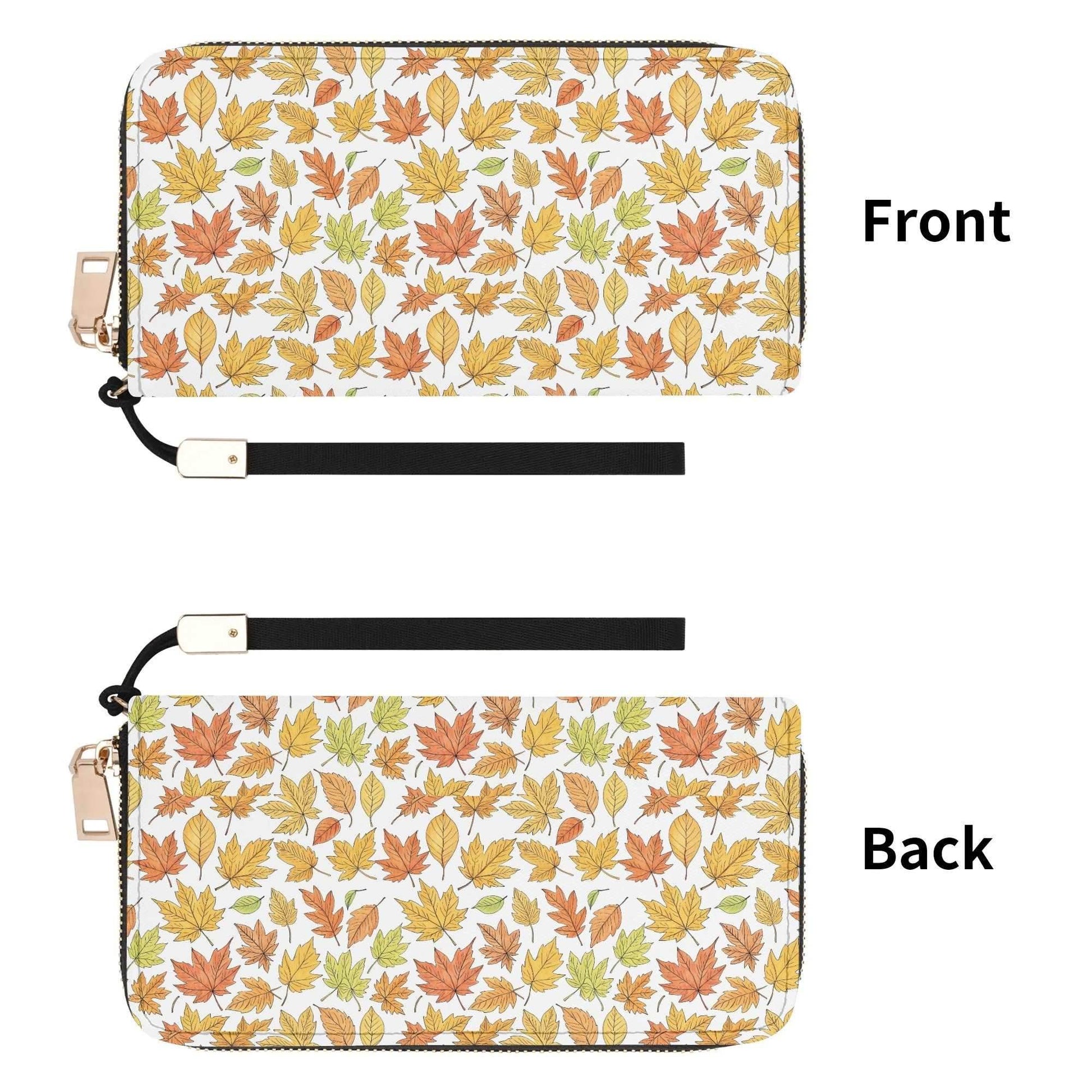 Autumn Leather Women's Zipper Wristlet Wallet - DeRose Seasonal
