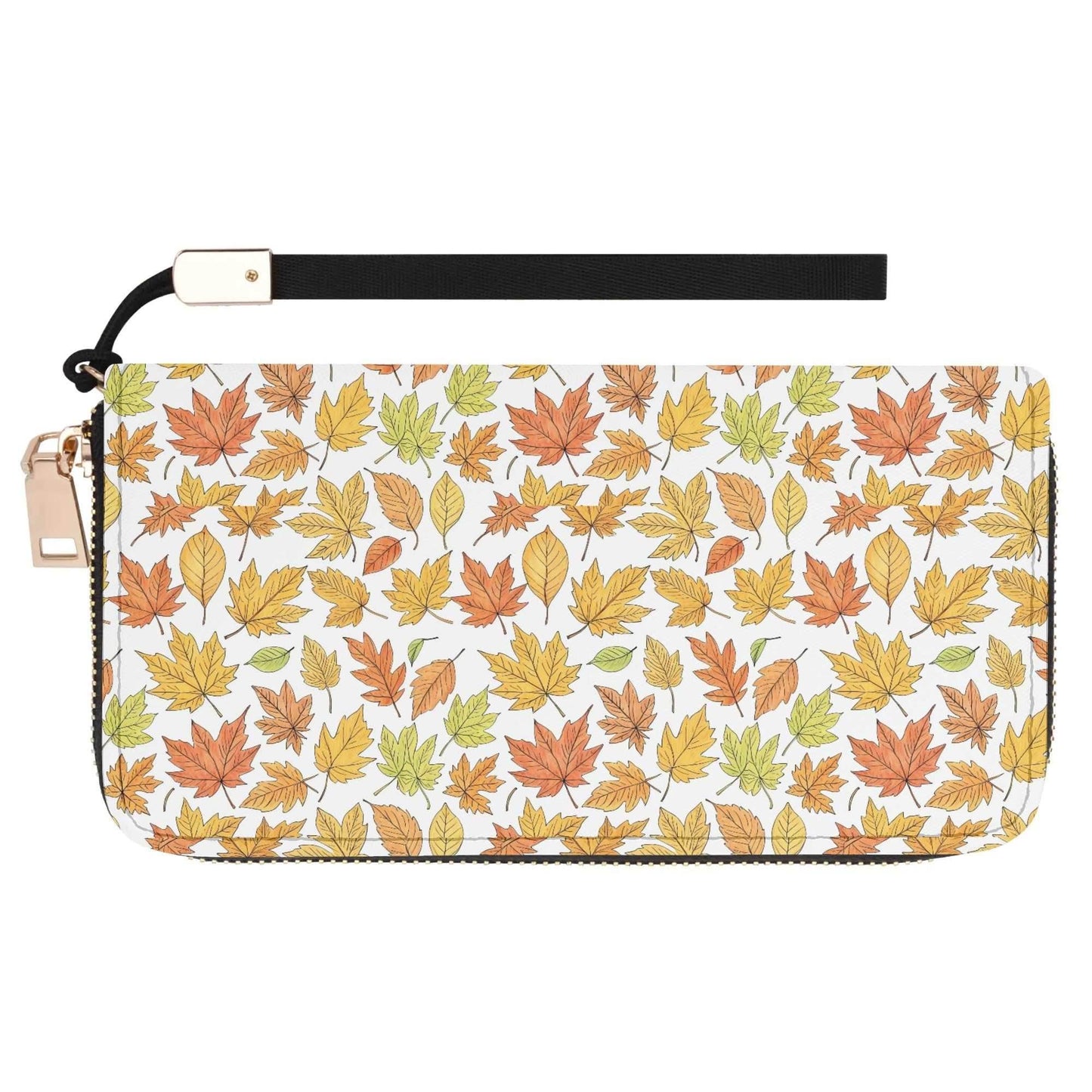 Autumn Leather Women's Zipper Wristlet Wallet - DeRose Seasonal