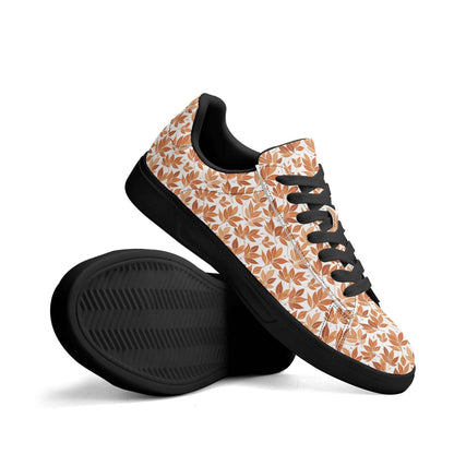 Autumn Leaves Adult Lightweight Brand Low Top Leather Shoes - DeRose Seasonal