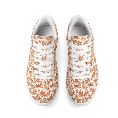 Autumn Leaves Adult Lightweight Brand Low Top Leather Shoes - DeRose Seasonal