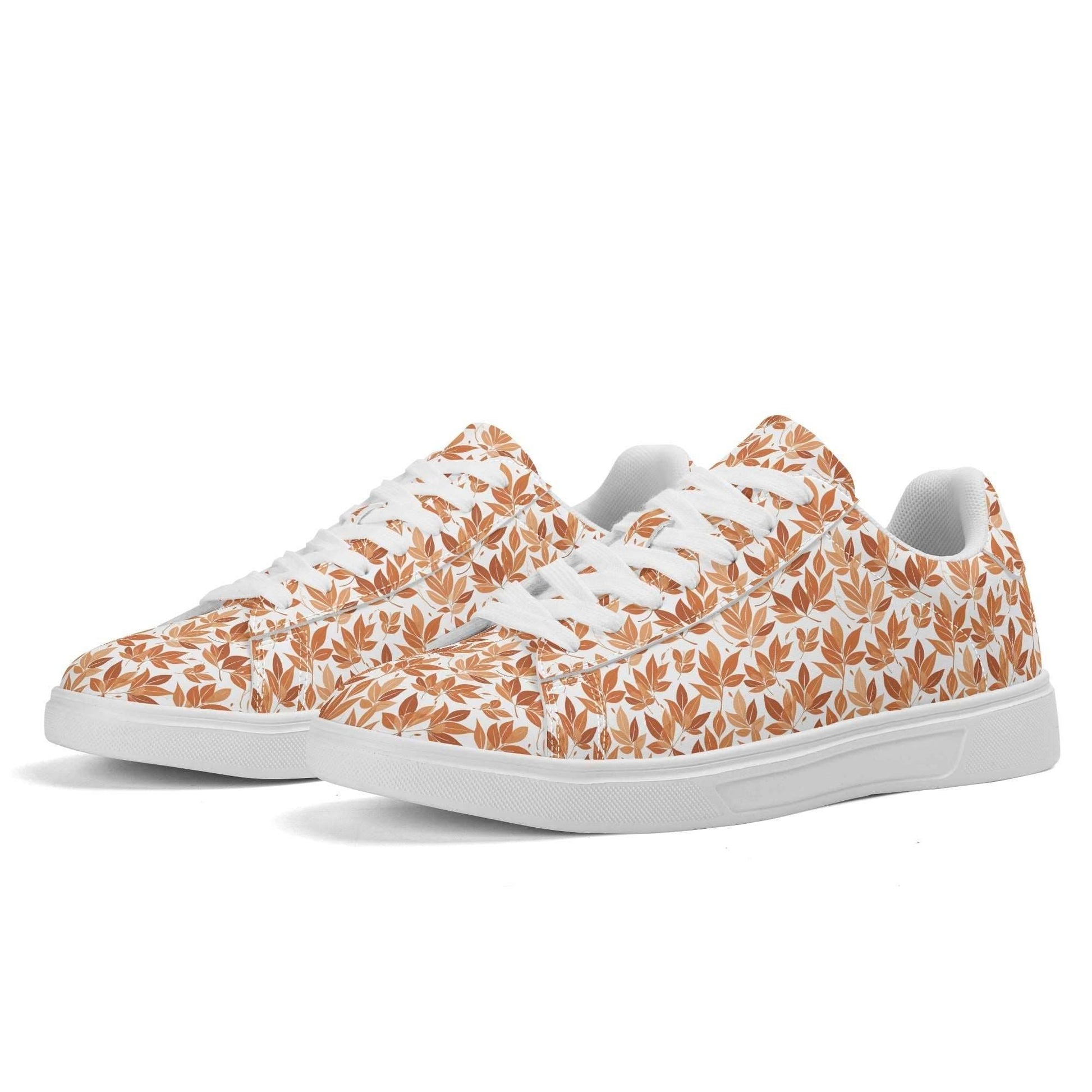 Autumn Leaves Adult Lightweight Brand Low Top Leather Shoes - DeRose Seasonal