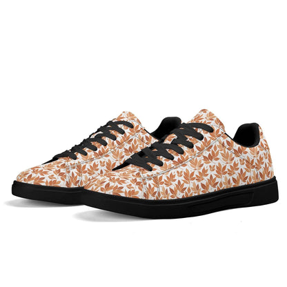 Autumn Leaves Adult Lightweight Brand Low Top Leather Shoes - DeRose Seasonal