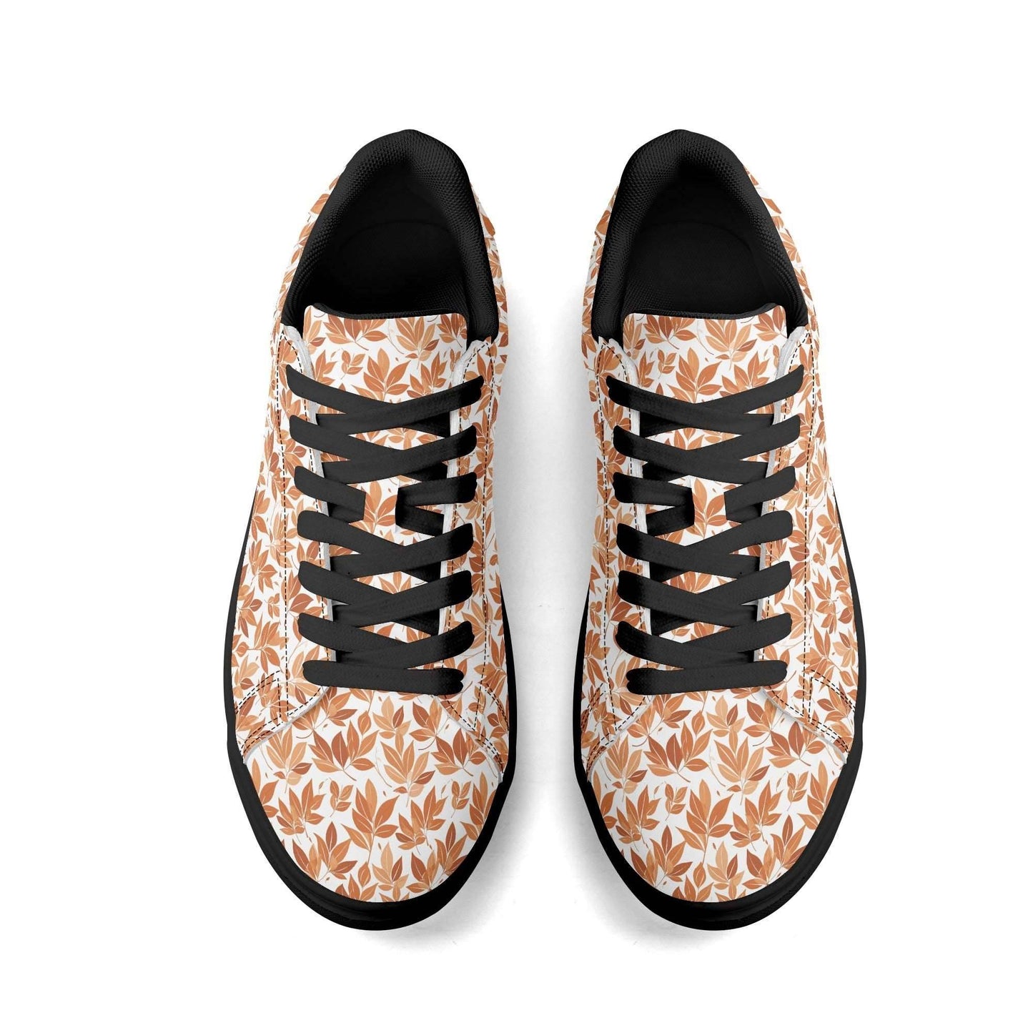 Autumn Leaves Adult Lightweight Brand Low Top Leather Shoes - DeRose Seasonal
