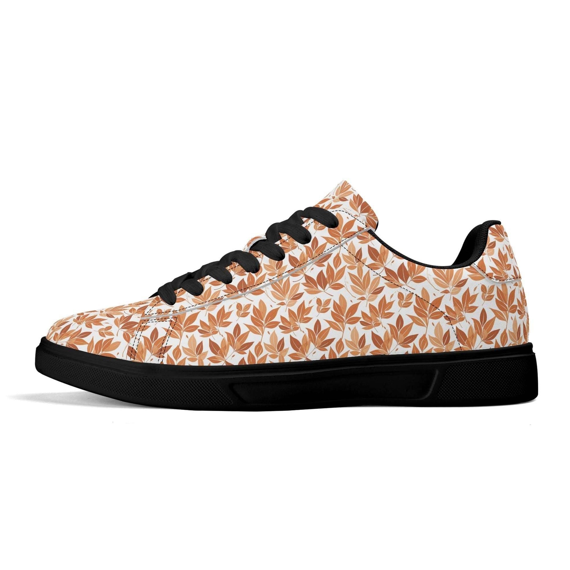 Autumn Leaves Adult Lightweight Brand Low Top Leather Shoes - DeRose Seasonal