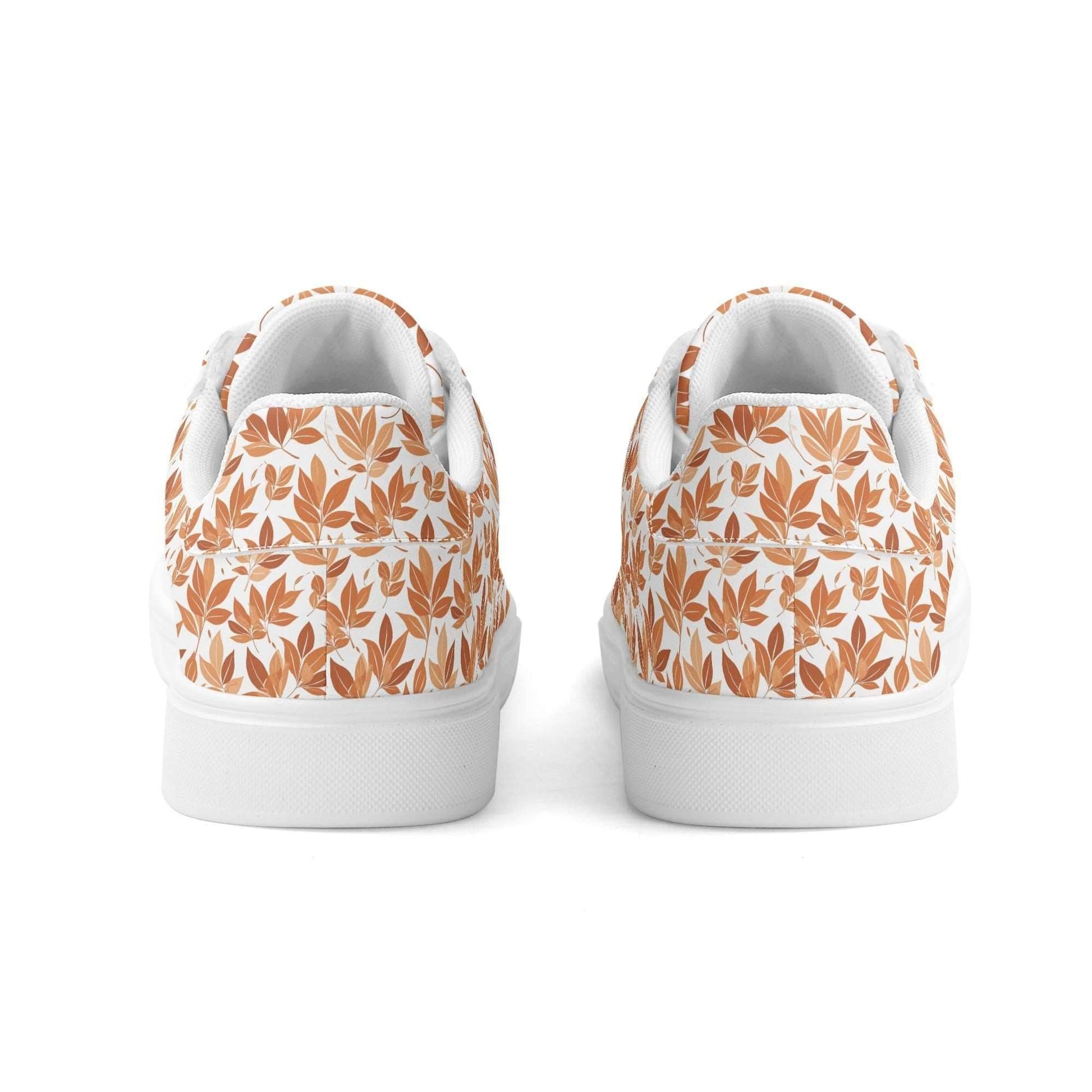 Autumn Leaves Adult Lightweight Brand Low Top Leather Shoes - DeRose Seasonal