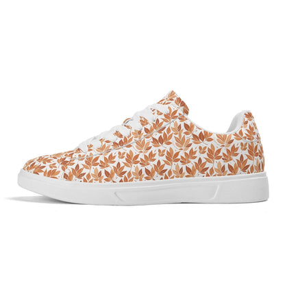 Autumn Leaves Adult Lightweight Brand Low Top Leather Shoes - DeRose Seasonal
