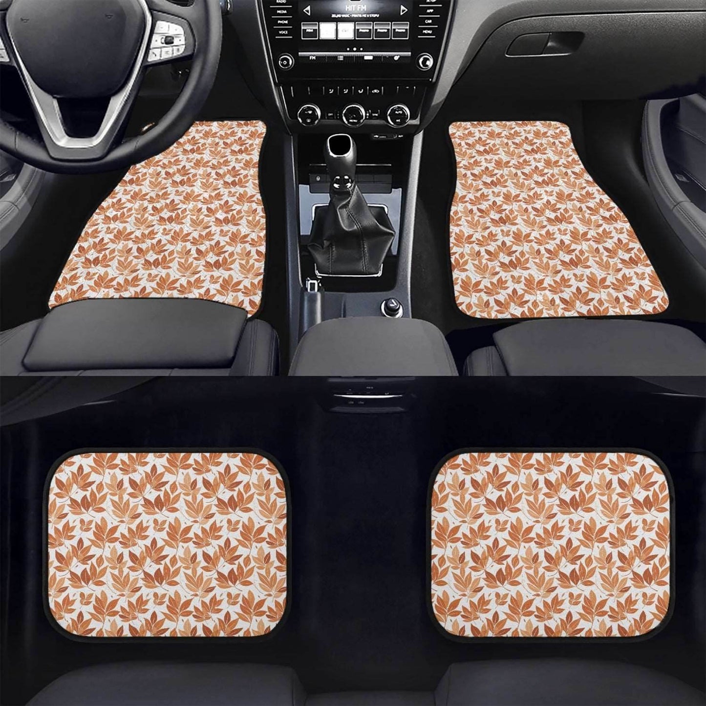 Autumn Leaves Car Floor Mats - 4Pcs - DeRose Seasonal