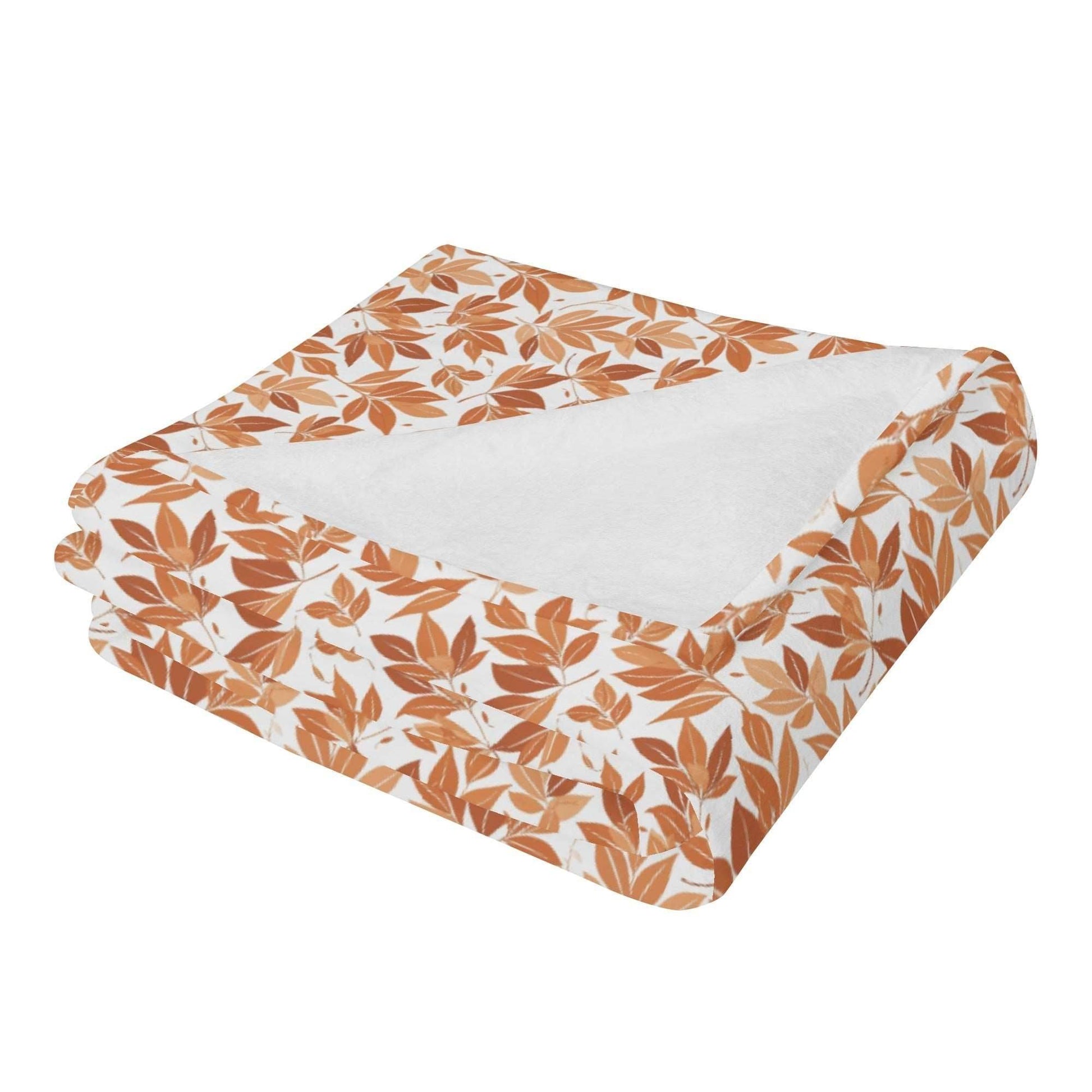 Autumn Leaves Flannel Breathable Blanket 4 Sizes - DeRose Seasonal