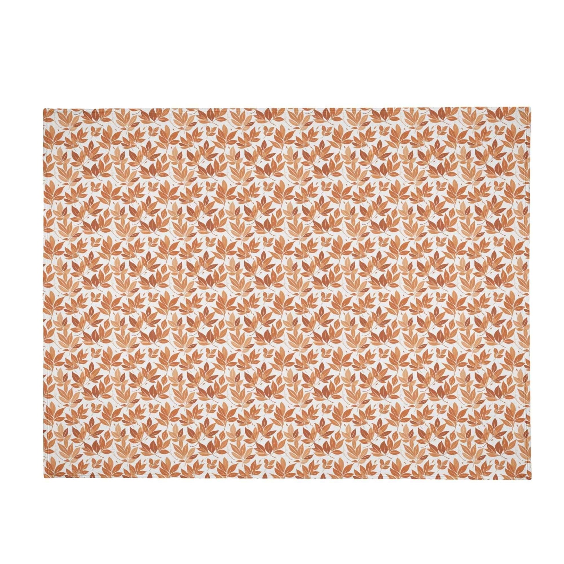 Autumn Leaves Flannel Breathable Blanket 4 Sizes - DeRose Seasonal