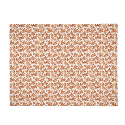 Autumn Leaves Flannel Breathable Blanket 4 Sizes - DeRose Seasonal