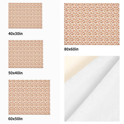 Autumn Leaves Flannel Breathable Blanket 4 Sizes - DeRose Seasonal