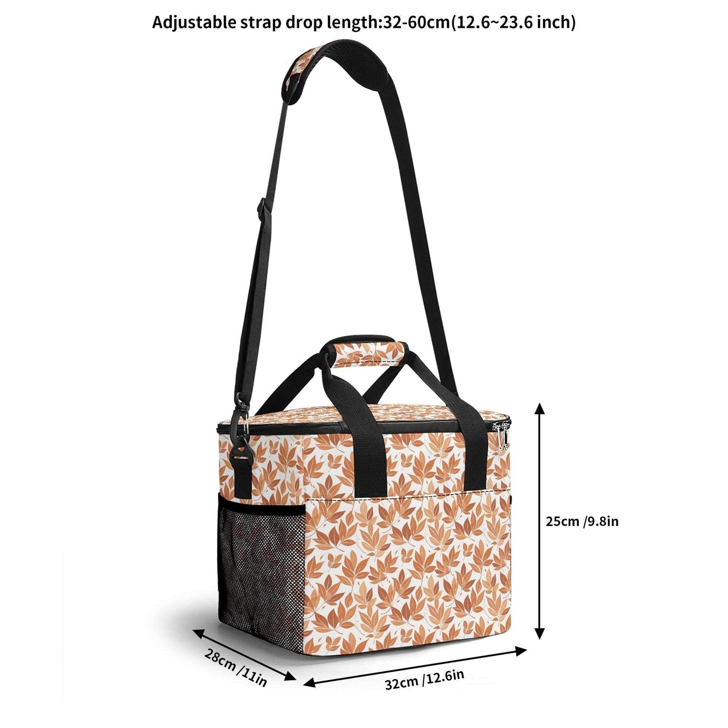 Autumn Leaves Insulated Leakproof Cooler Bag Lunch Box - DeRose Seasonal