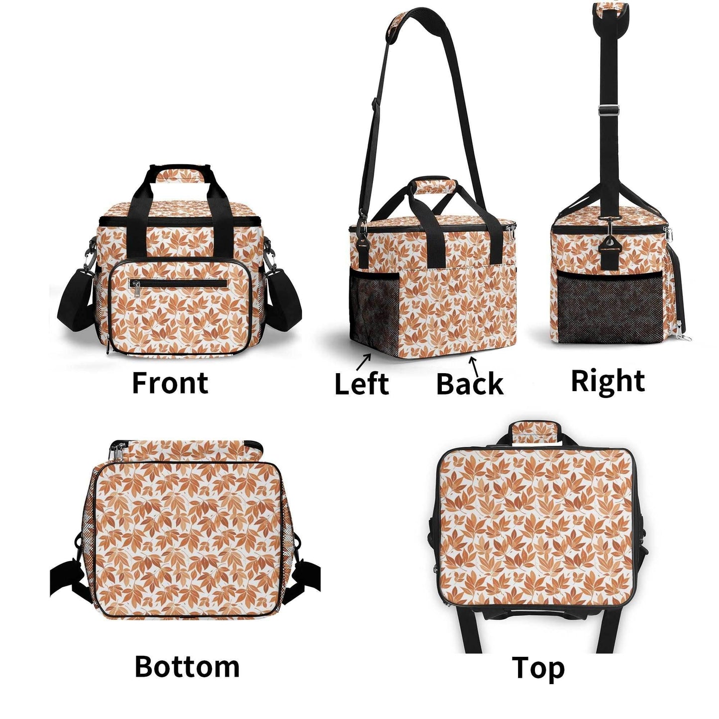 Autumn Leaves Insulated Leakproof Cooler Bag Lunch Box - DeRose Seasonal