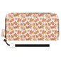 Autumn Leaves Women's Leather Zipper Wristlet Wallet - DeRose Seasonal