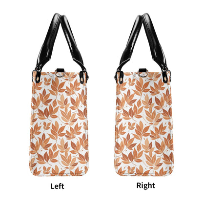 Autumn Leaves Luxury Women Leather Handbag (3 sizes) - DeRose Seasonal