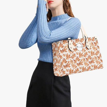Autumn Leaves Luxury Women Leather Handbag (3 sizes) - DeRose Seasonal
