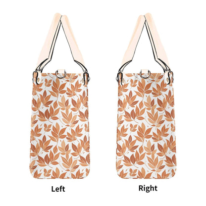 Autumn Leaves Luxury Women Leather Handbag (3 sizes) - DeRose Seasonal