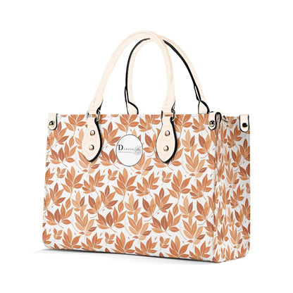 Autumn Leaves Luxury Women Leather Handbag (3 sizes) - DeRose Seasonal