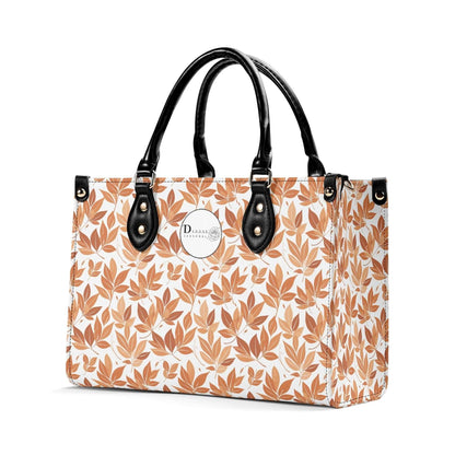 Autumn Leaves Luxury Women Leather Handbag (3 sizes) - DeRose Seasonal