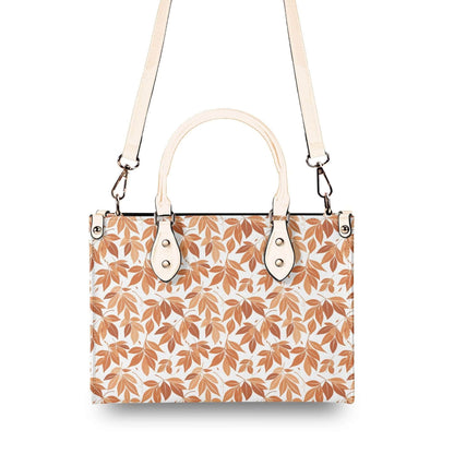 Autumn Leaves Luxury Women Leather Handbag (3 sizes) - DeRose Seasonal