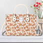 Autumn Leaves Luxury Women Leather Handbag (3 sizes) - DeRose Seasonal