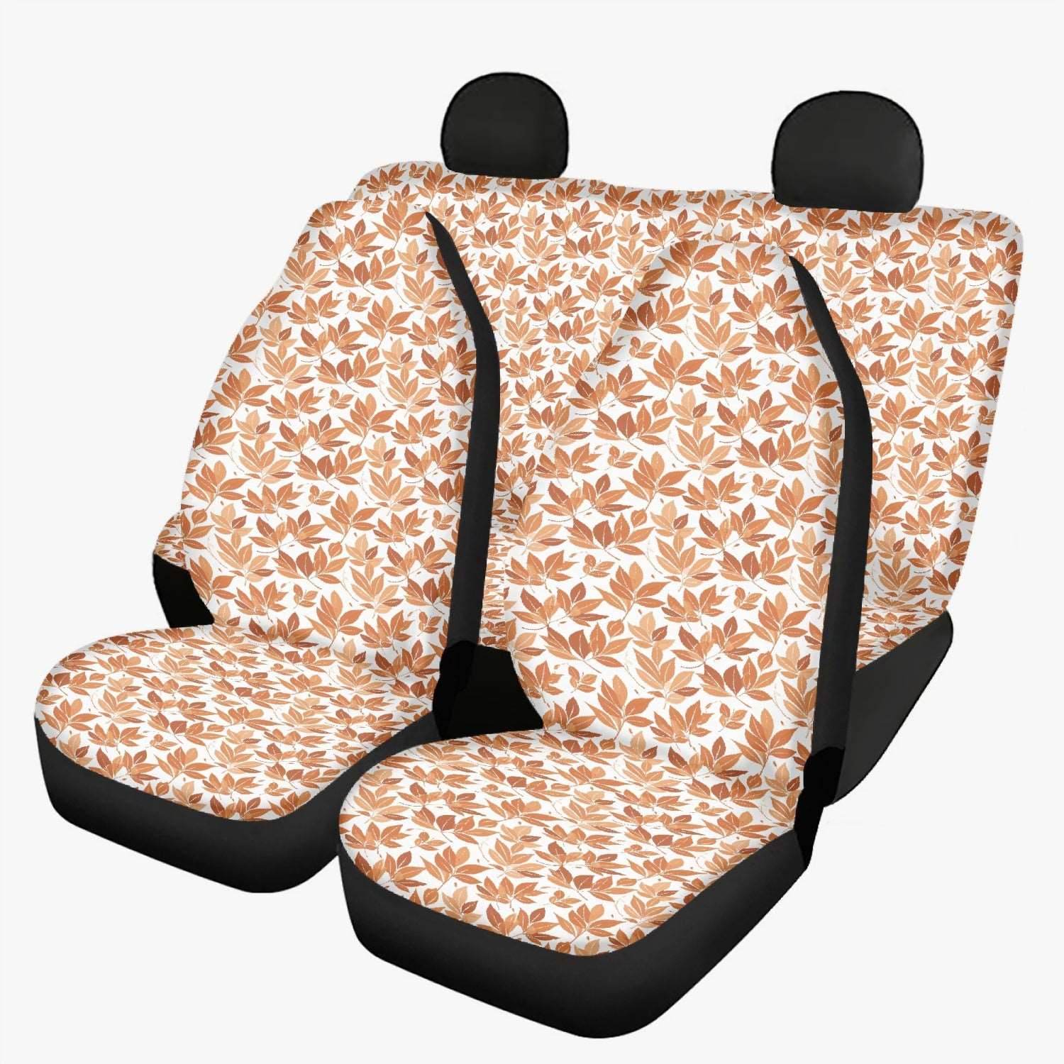 Autumn Leaves Microfiber Car Seat Covers - 3Pcs - DeRose Seasonal