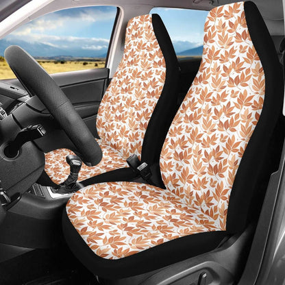 Autumn Leaves Microfiber Car Seat Covers - 3Pcs - DeRose Seasonal