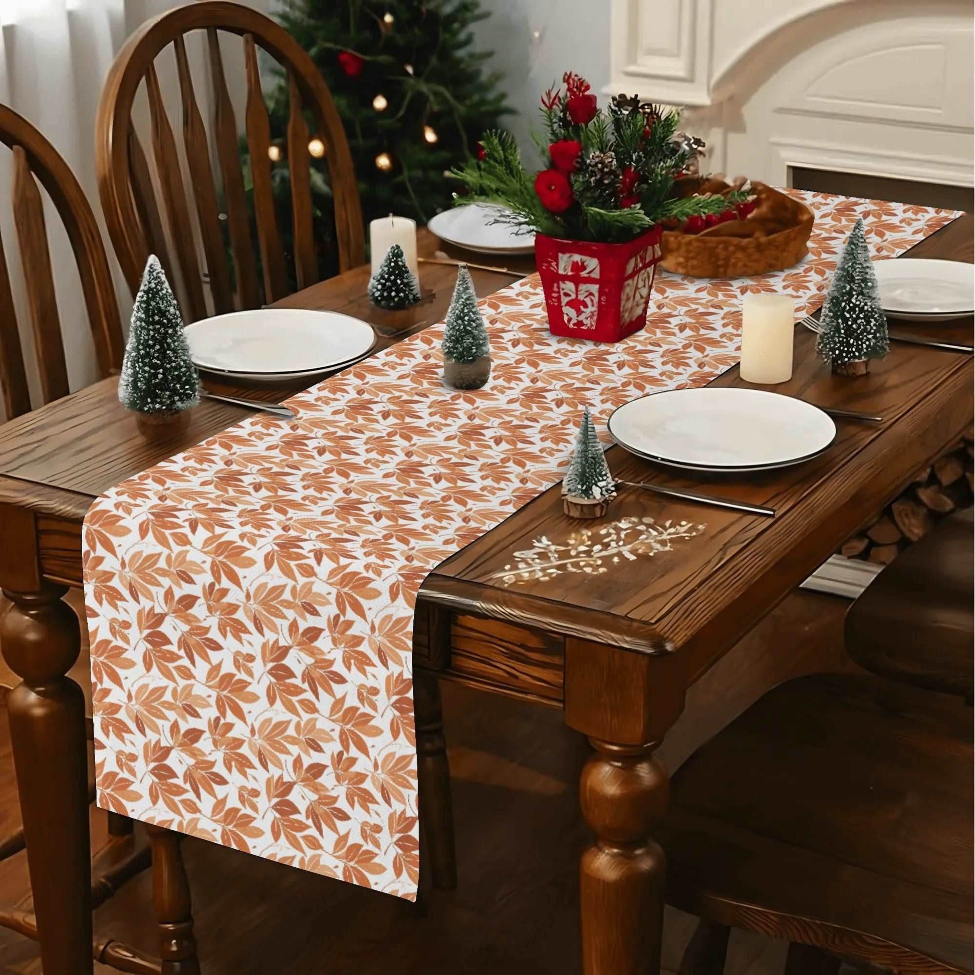 Autumn Leaves Polyester Table Runner - DeRose Seasonal