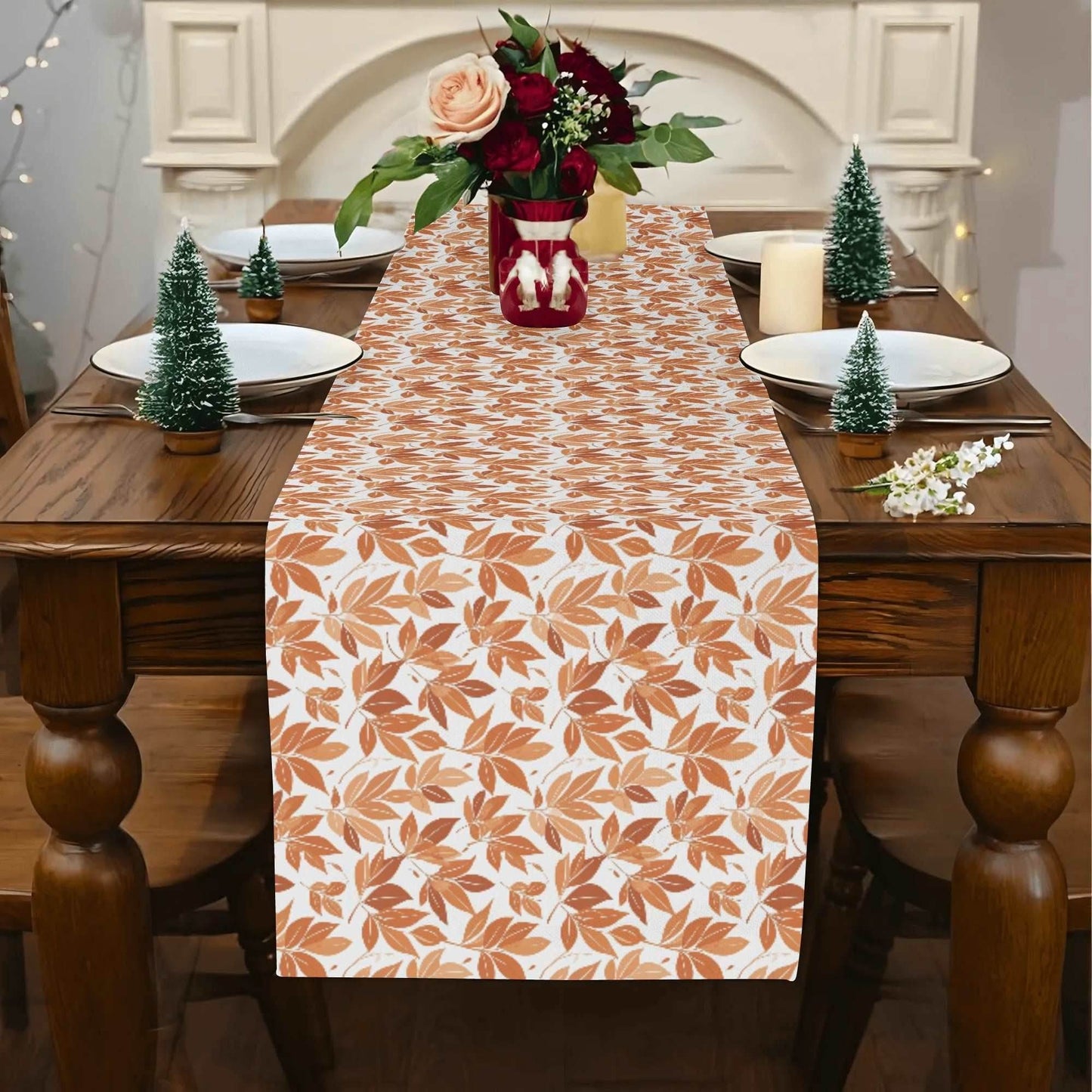 Autumn Leaves Polyester Table Runner - DeRose Seasonal