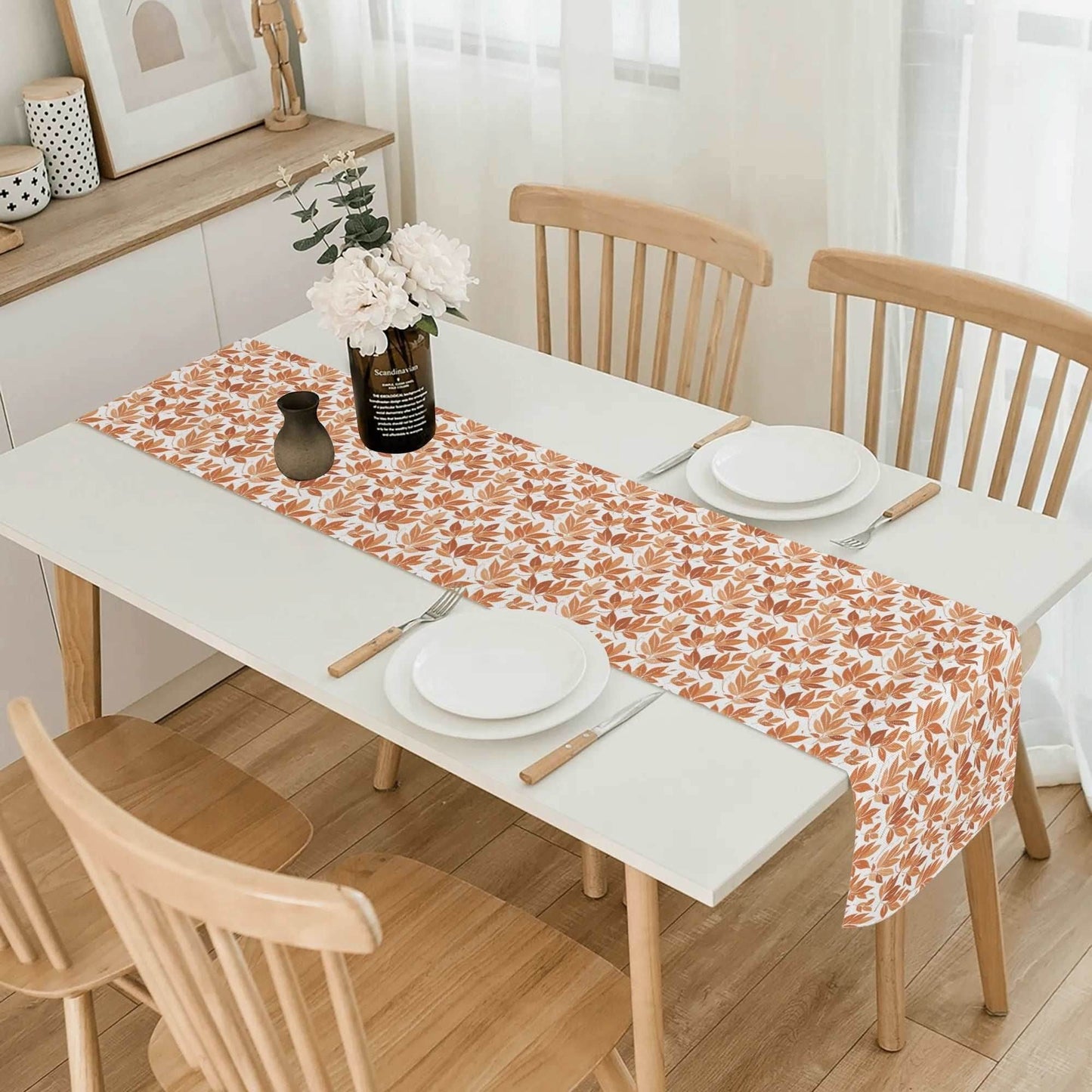 Autumn Leaves Polyester Table Runner - DeRose Seasonal