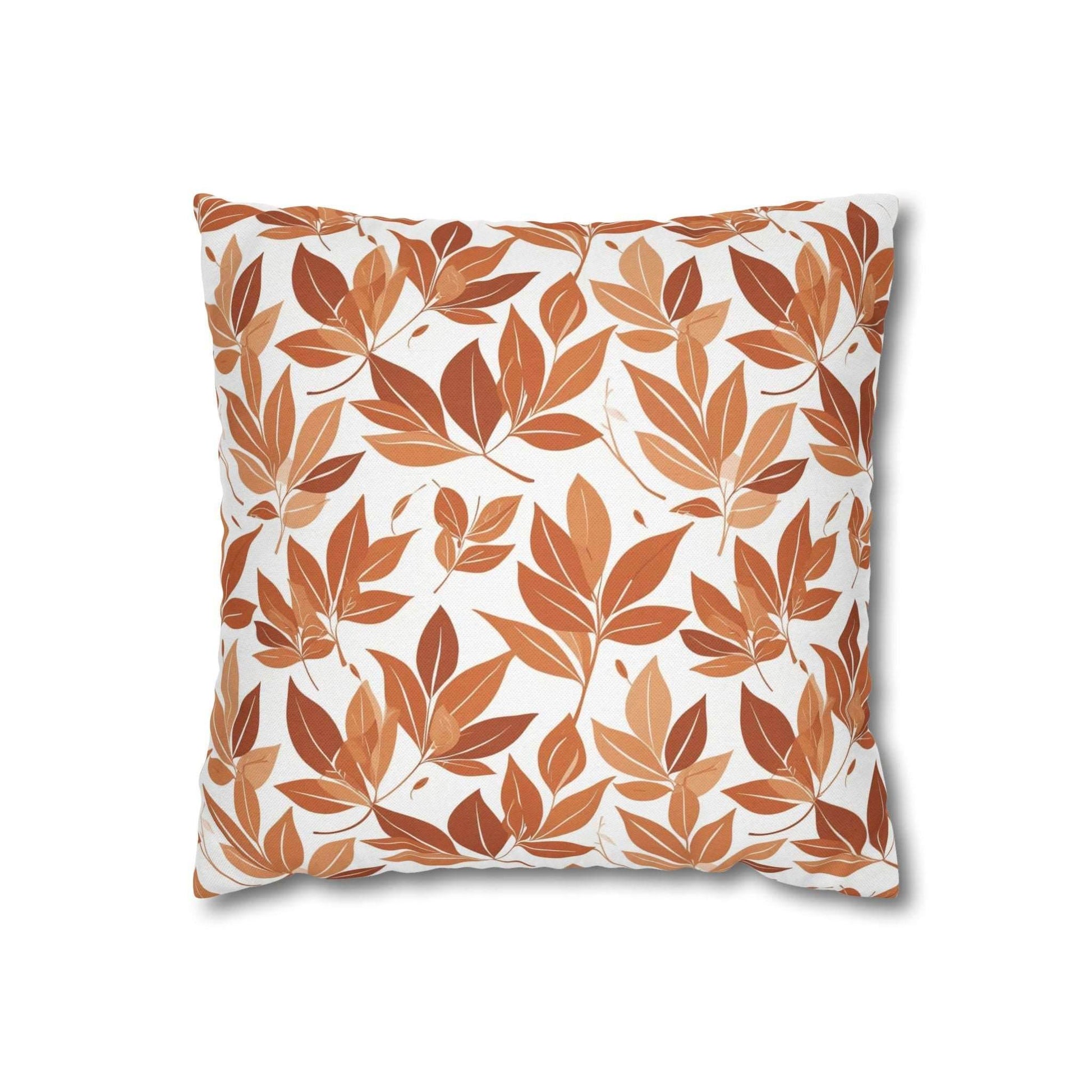 Autumn Leaves Spun Polyester Square Pillowcase - DeRose Seasonal