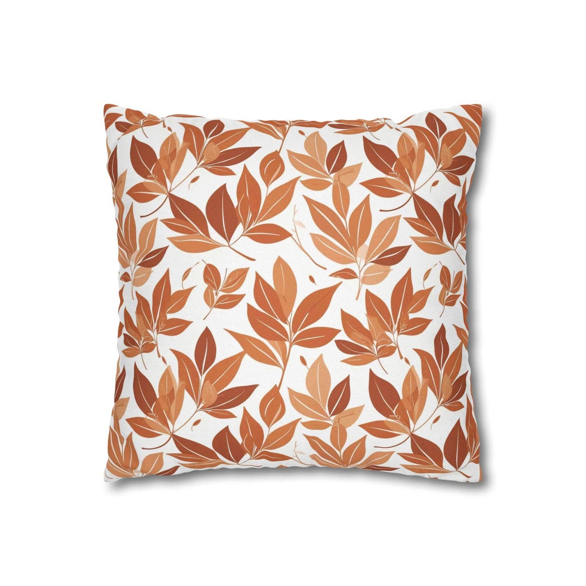 Autumn Leaves Spun Polyester Square Pillowcase - DeRose Seasonal