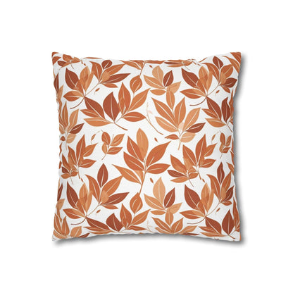 Autumn Leaves Spun Polyester Square Pillowcase - DeRose Seasonal