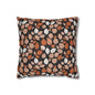 Dark Leaves Spun Polyester Square Pillowcase - DeRose Seasonal
