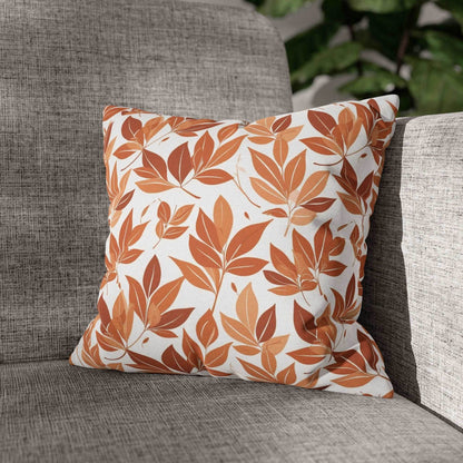 Autumn Leaves Spun Polyester Square Pillowcase - DeRose Seasonal