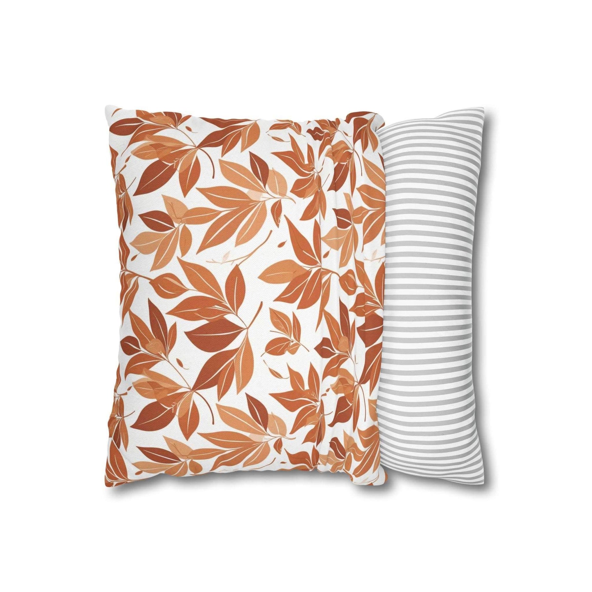 Autumn Leaves Spun Polyester Square Pillowcase - DeRose Seasonal